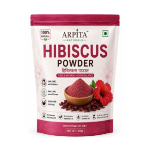 ARPITA Naturals Hibiscus Powder 100g | 100% Natural Hibiscus Powder | Pure Hibiscus Flower Powder for Hair & Skin Care | Chemical-Free | No Preservatives & No Additives | For All Hair & Skin Types