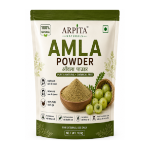 ARPITA Naturals Amla Powder 100g | 100% Natural Indian Gooseberry Powder | Pure Amla Powder for Hair & Skin Care | Chemical-Free | No Preservatives & No Additives | For All Hair & Skin Types