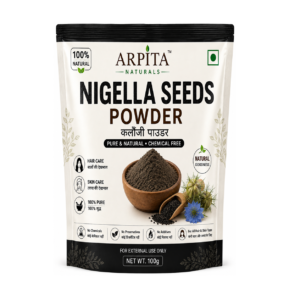 ARPITA Naturals Nigella Seeds Powder 100g | 100% Natural Kalonji Powder | Pure Nigella Sativa Powder for Hair & Skin Care | Chemical-Free | No Preservatives & No Additives | For All Hair & Skin Types