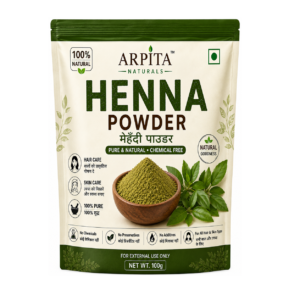 ARPITA Naturals Henna Powder 100g | 100% Natural Mehndi Powder | Pure Henna for Hair & Skin Care | Chemical-Free & No Preservatives | For All Hair & Skin Types