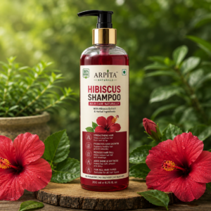 Arpita Hibiscus Shampoo for Hair Care | With Hibiscus Extract & Herbal Ingredients | Helps Cleanse Scalp, Nourish Hair & Add Shine | Suitable for All Hair Types | 200 ml