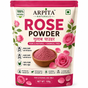 ARPITA NATURALS Rose Powder 100g | Pure & Natural Rose Petal Powder | Herbal Powder for Skin & Hair Care | Rose Powder