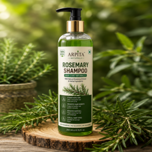 ARPITA NATURALS Rosemary Shampoo for Hair Growth & Strength | Herbal Hair Shampoo with Rosemary Extract | Helps Reduce Hair Fall, Dry & Frizzy Hair | Suitable for All Hair Types | 200 ml
